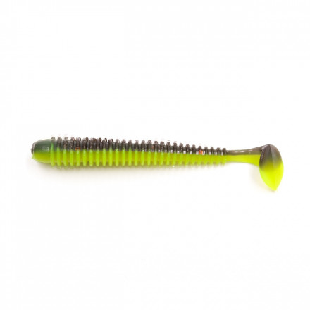 Виброхвост YAMAN PRO Betta, р.3,5 inch, цвет #32 - Black Red Flake/Chartreuse уп. 8 шт.