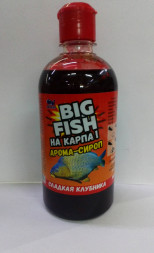 Арома-сироп Big Fish на карпа Сладкая клубника 500мл Три Кита