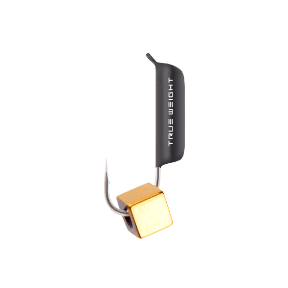 Мормышка вольфрамовая True Weight цена за 1 шт Гвоздекубик гв. d4 кубик золото