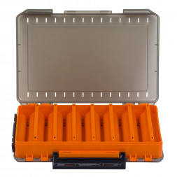 Коробка пластиковая двусторонняя для воблеров средняя, 14 ячеек 270 х 190 х 50 мм 40 ET