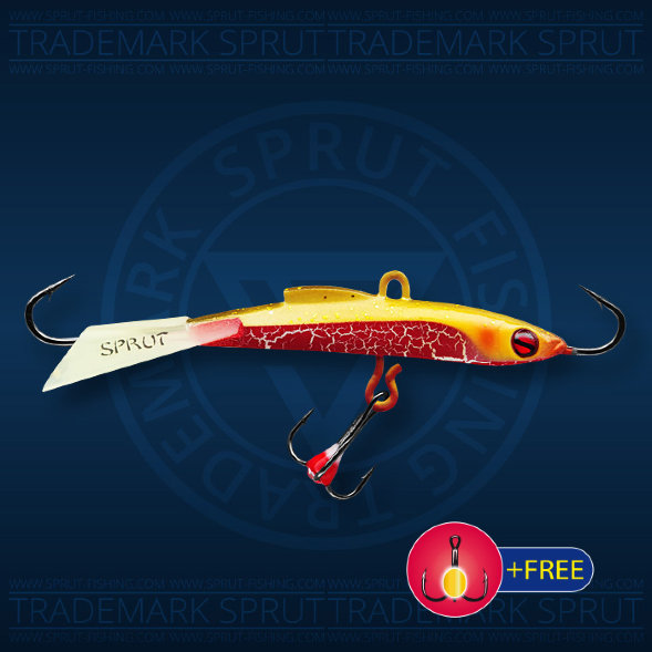 Балансир рыболовный для зимней рыбалки Sprut Usuri №7 17г 70мм RG+тр. с ф/к