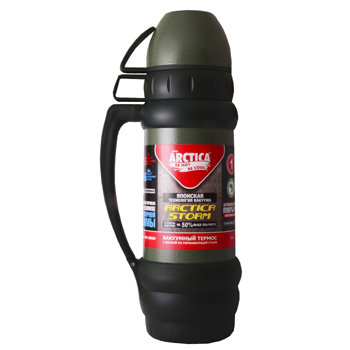 Термос Арктика 109-1000М 1,0л с доп чашкой, зелёный