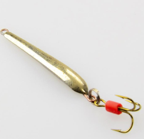 Блесна зимняя ПИРС Гвоздик 2.1г латунь тройник