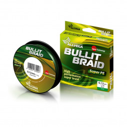 Леска плет. ALLVEGA Bullit Braid dark green 0.16 92м